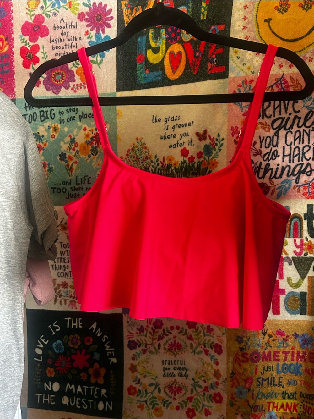 Shapermint Bright Pink Swim Top